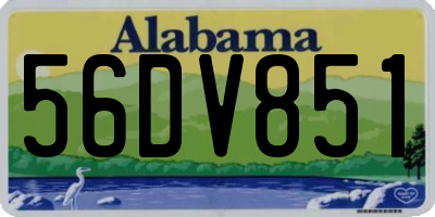 AL license plate 56DV851