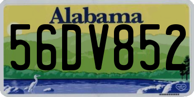 AL license plate 56DV852