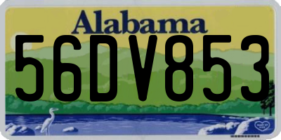 AL license plate 56DV853