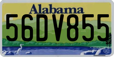 AL license plate 56DV855