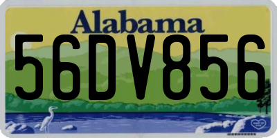 AL license plate 56DV856