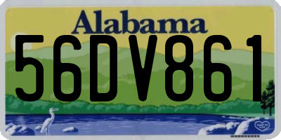 AL license plate 56DV861