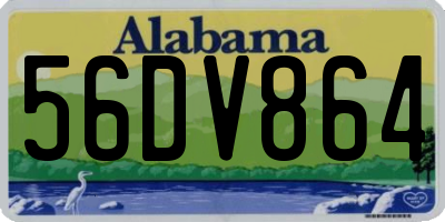 AL license plate 56DV864
