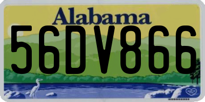AL license plate 56DV866