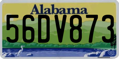 AL license plate 56DV873