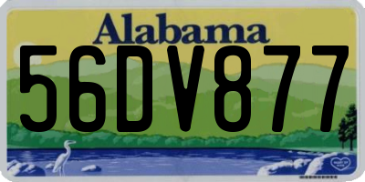 AL license plate 56DV877