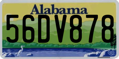 AL license plate 56DV878