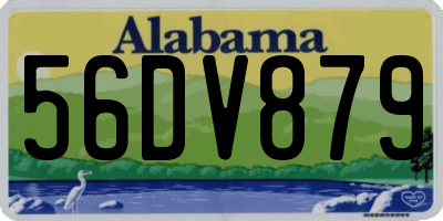 AL license plate 56DV879