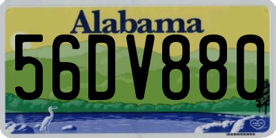 AL license plate 56DV880