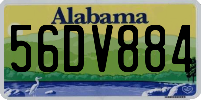 AL license plate 56DV884
