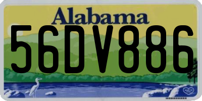 AL license plate 56DV886