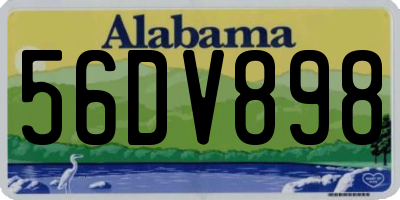 AL license plate 56DV898