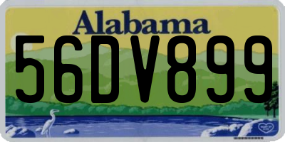 AL license plate 56DV899