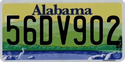 AL license plate 56DV902