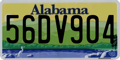 AL license plate 56DV904