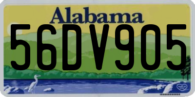AL license plate 56DV905