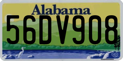 AL license plate 56DV908