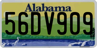 AL license plate 56DV909