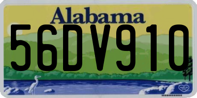 AL license plate 56DV910