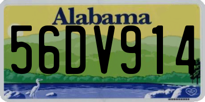 AL license plate 56DV914