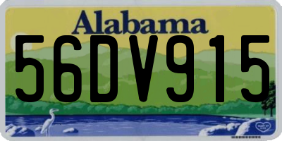 AL license plate 56DV915