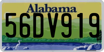 AL license plate 56DV919