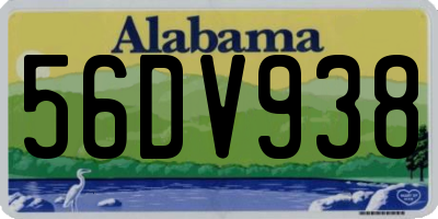 AL license plate 56DV938