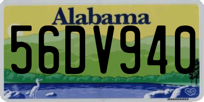 AL license plate 56DV940