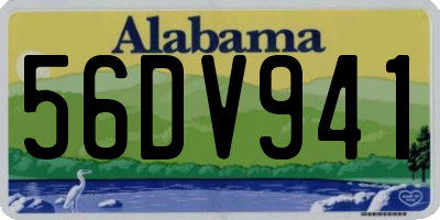 AL license plate 56DV941