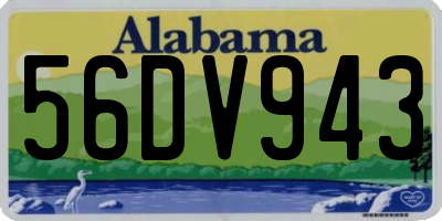 AL license plate 56DV943