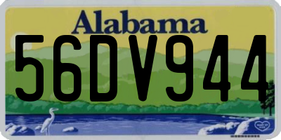 AL license plate 56DV944