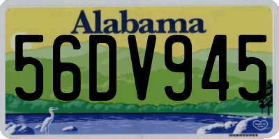 AL license plate 56DV945