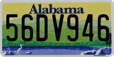 AL license plate 56DV946