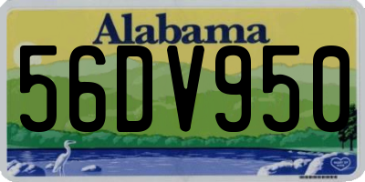 AL license plate 56DV950