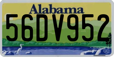 AL license plate 56DV952
