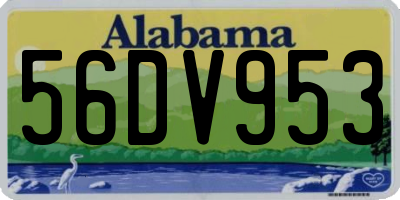 AL license plate 56DV953
