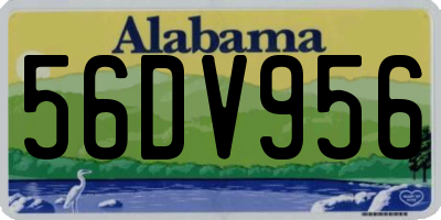 AL license plate 56DV956