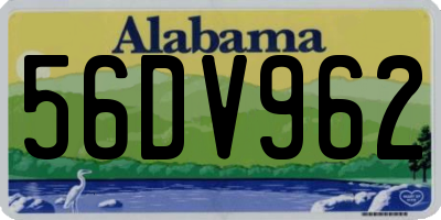 AL license plate 56DV962