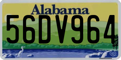 AL license plate 56DV964