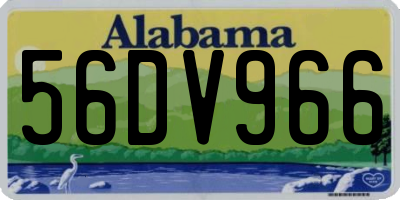 AL license plate 56DV966