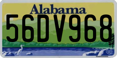 AL license plate 56DV968
