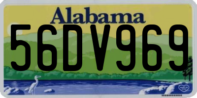 AL license plate 56DV969