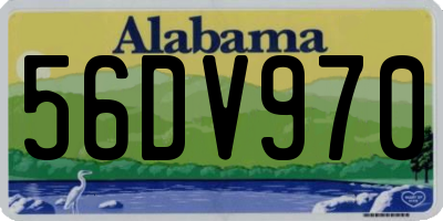AL license plate 56DV970