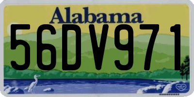 AL license plate 56DV971