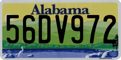 AL license plate 56DV972