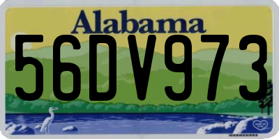 AL license plate 56DV973