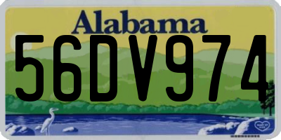 AL license plate 56DV974