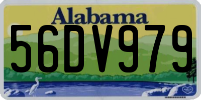 AL license plate 56DV979