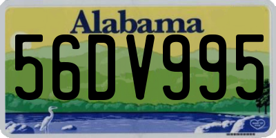 AL license plate 56DV995