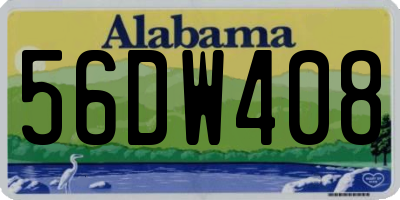 AL license plate 56DW408